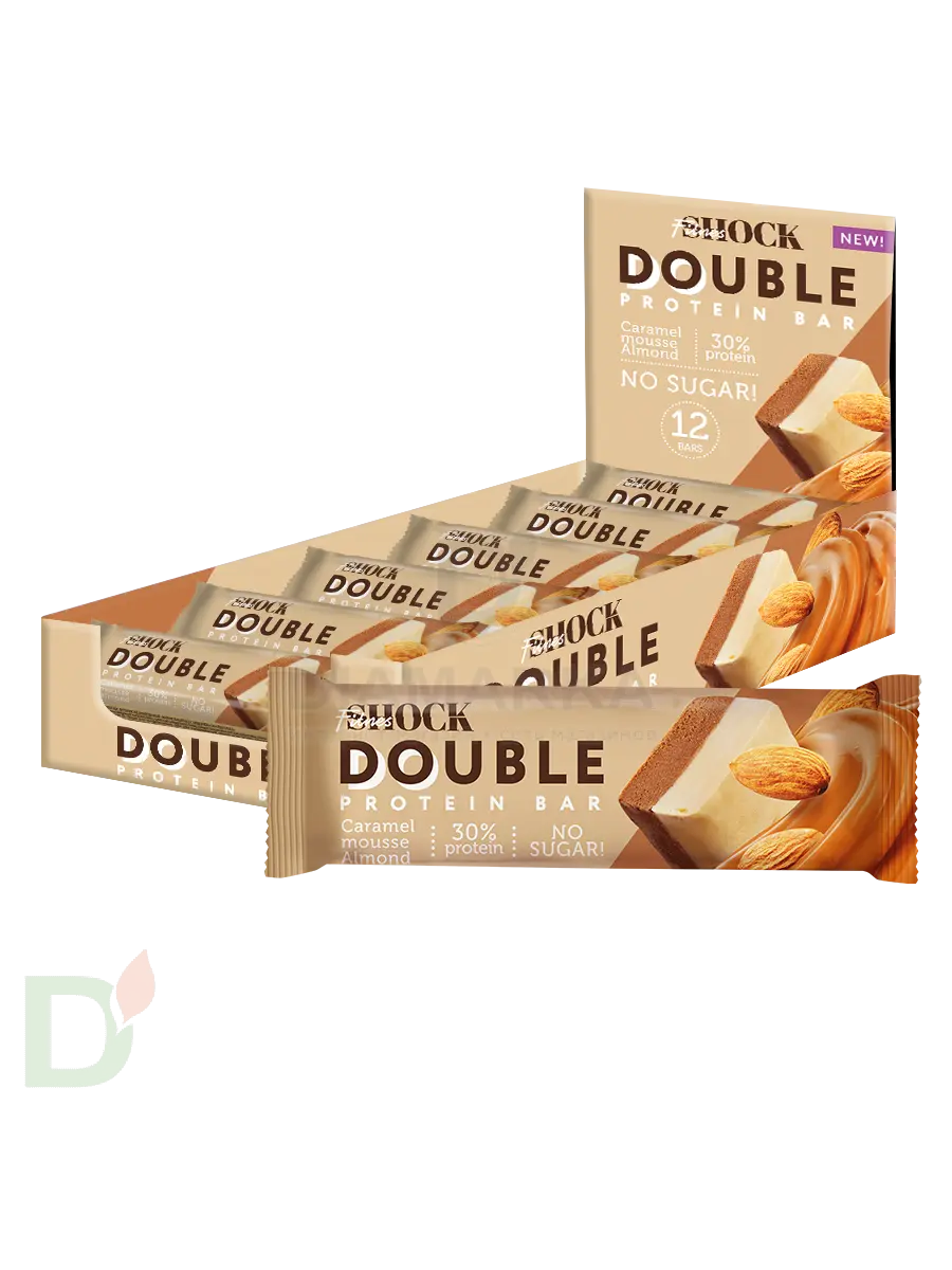 Батончик протеиновый FitnesShock Карамельный мусс с миндалем 40гр. в Минске