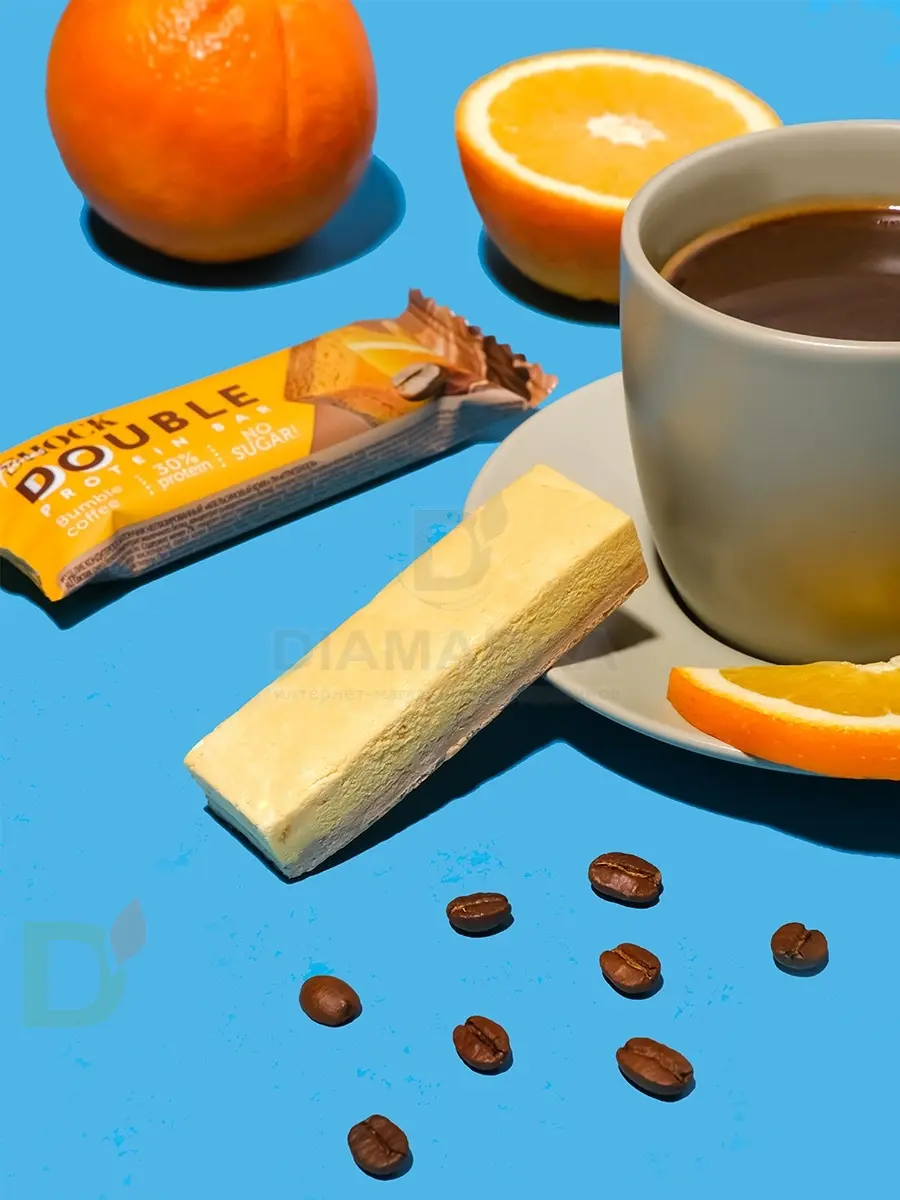 Батончик протеиновый FitnesShock Апельсиновый кофе 40гр. в Минске