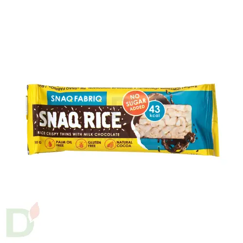 Батончик Snaq Fabriq рисовый глазированный молочным шоколадом, 10гр в Минске