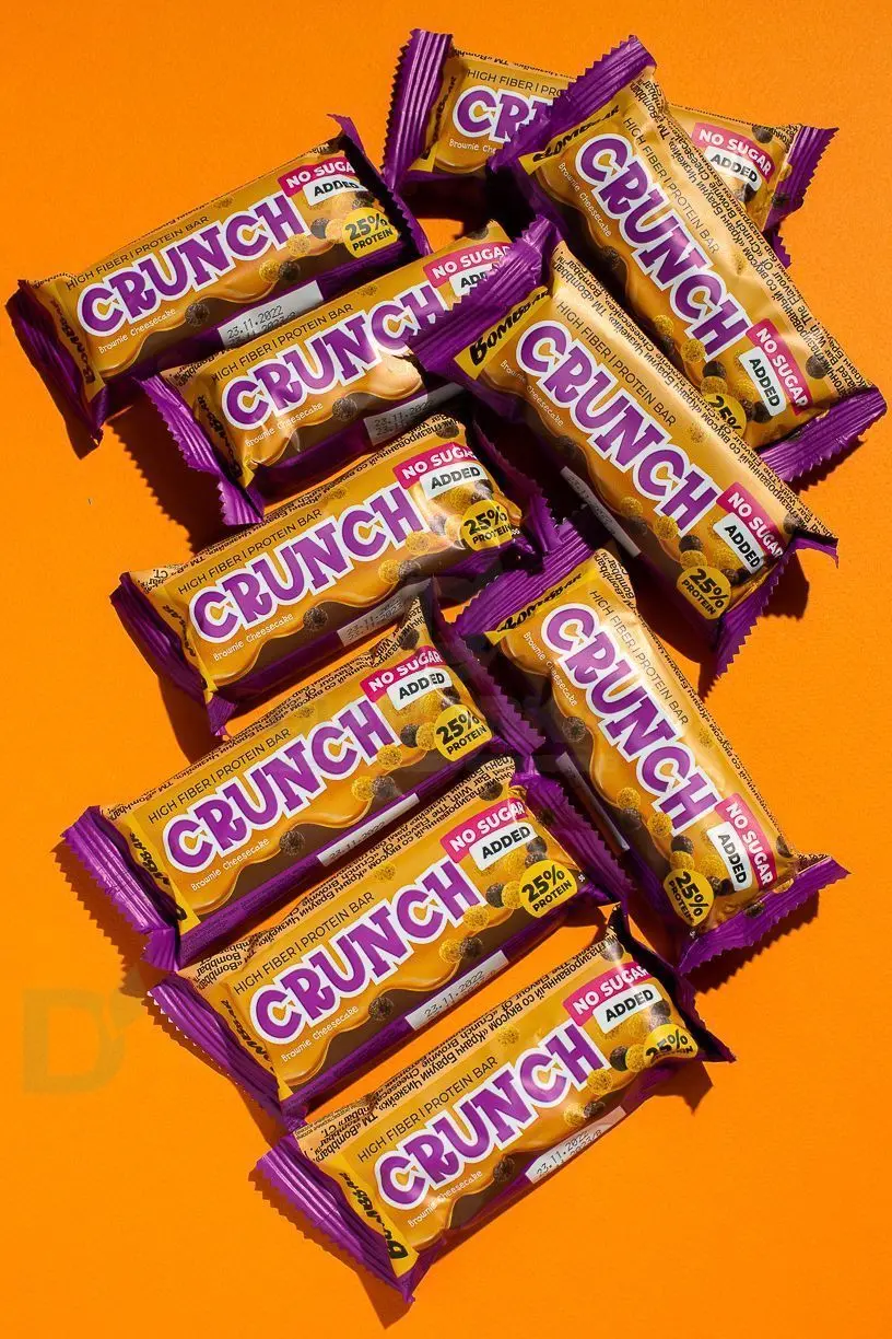 Батончик протеиновый BOMBBAR глазированный Кранч Ваниль Чизкейк 50гр. в Минске