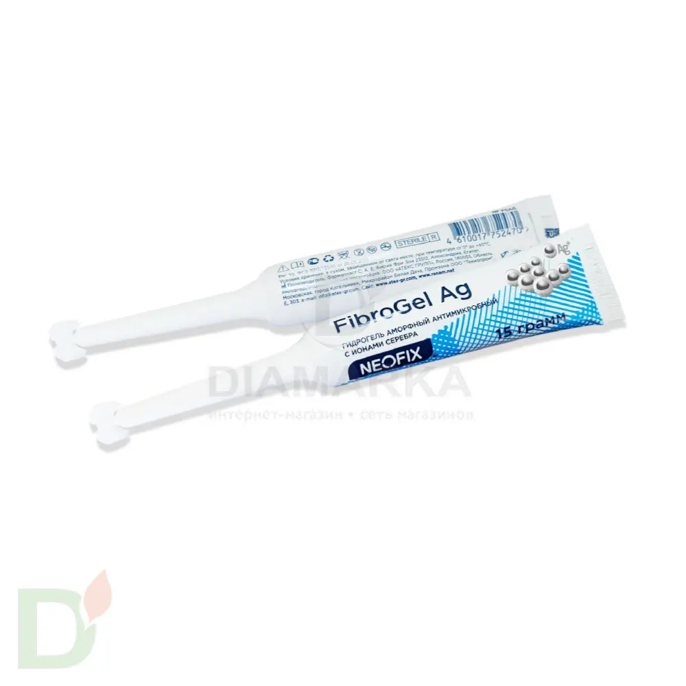 Гидрогель антимикробный NEOFIX FibroGel Fg с ионами серебра 15г в Минске
