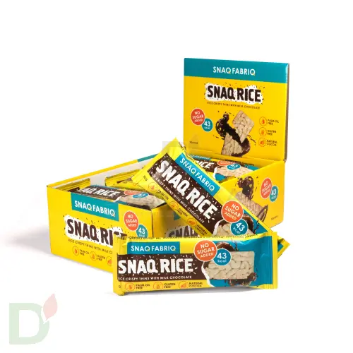 Батончик Snaq Fabriq рисовый глазированный молочным шоколадом, 10гр в Минске