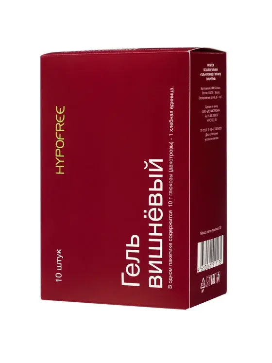Гель HYPOFREE 1ХЕ Вишня, мягкая упаковка, 30мл
