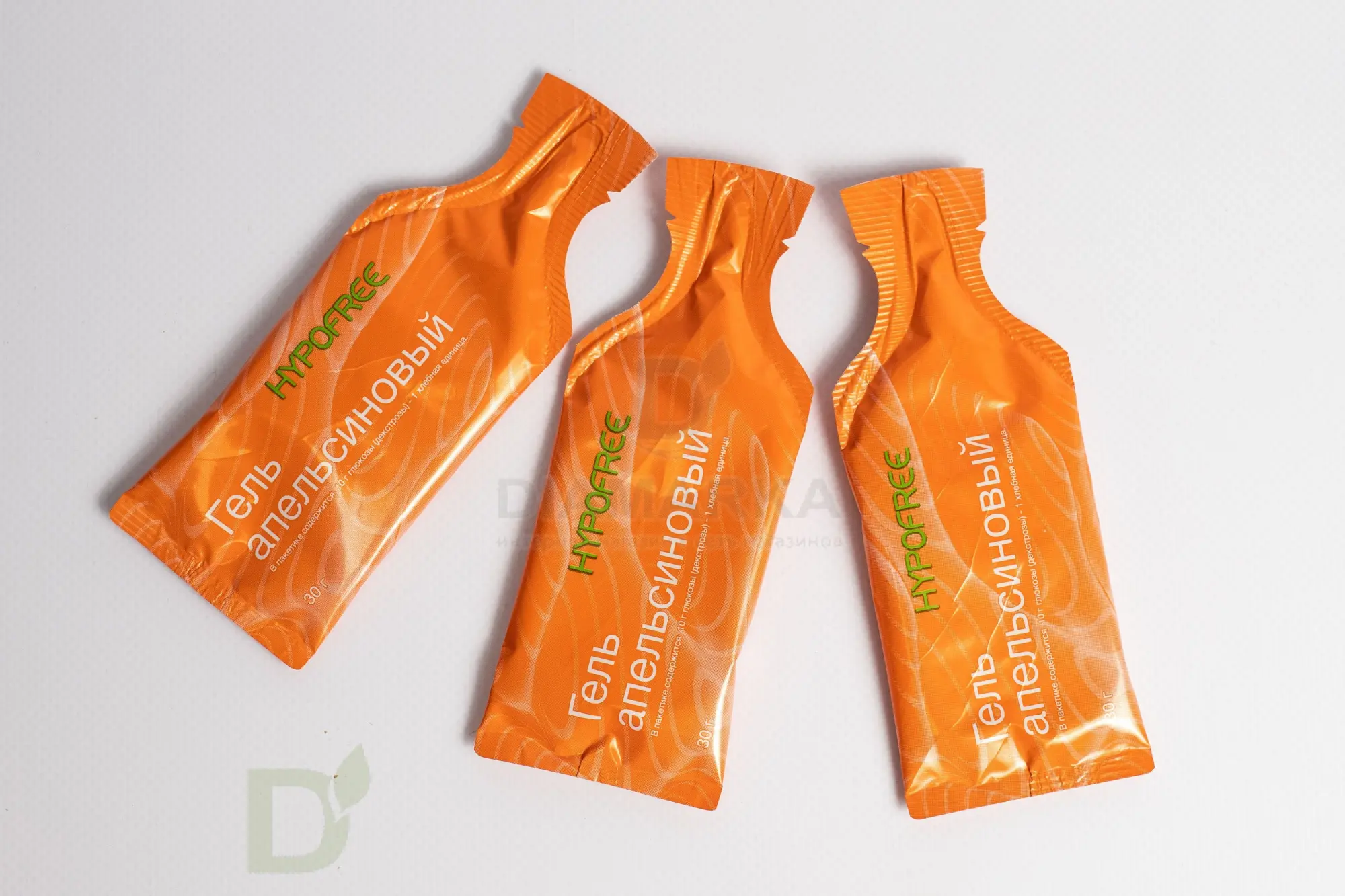 Гель HYPOFREE 1ХЕ Апельсин, мягкая упаковка, 10 саше по 30мл в Минске