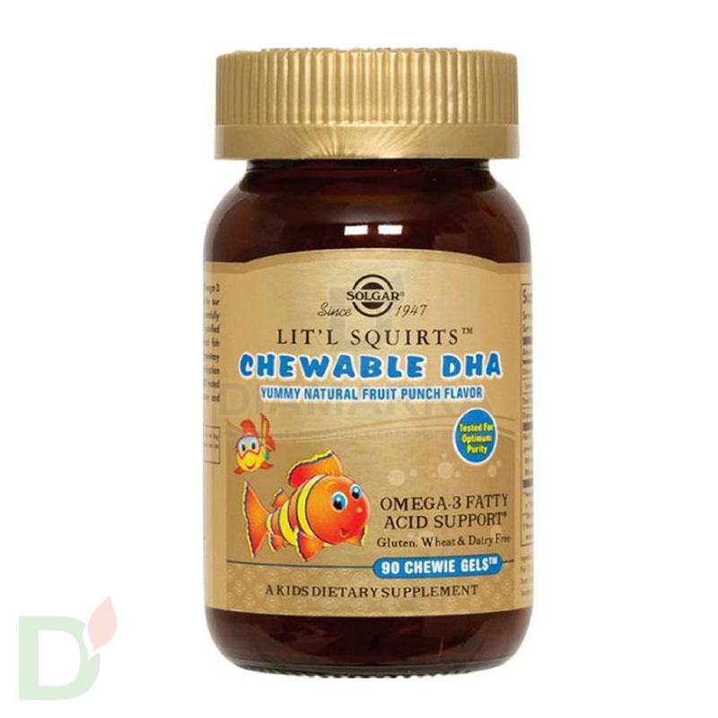 Витамины для детей Солгар Золотые рыбки ПНЖК Омега-3 (ДГК и ЭПК), 90 капс. в Минске