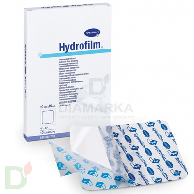 Пластырь прозрачный водонепроницаемый Hydrofilm, 10х15см.