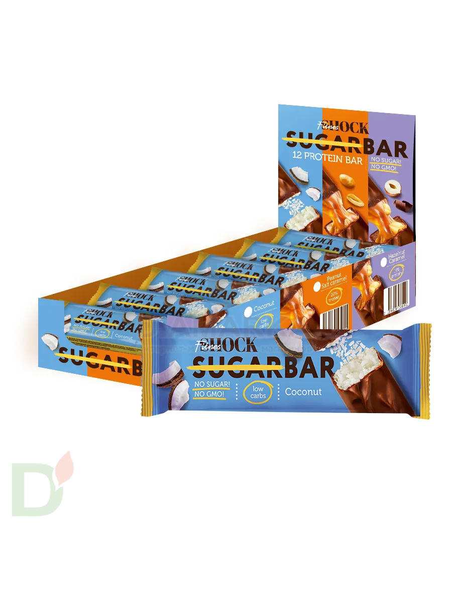 Батончик протеиновый FitnesShock Кокос 50гр.