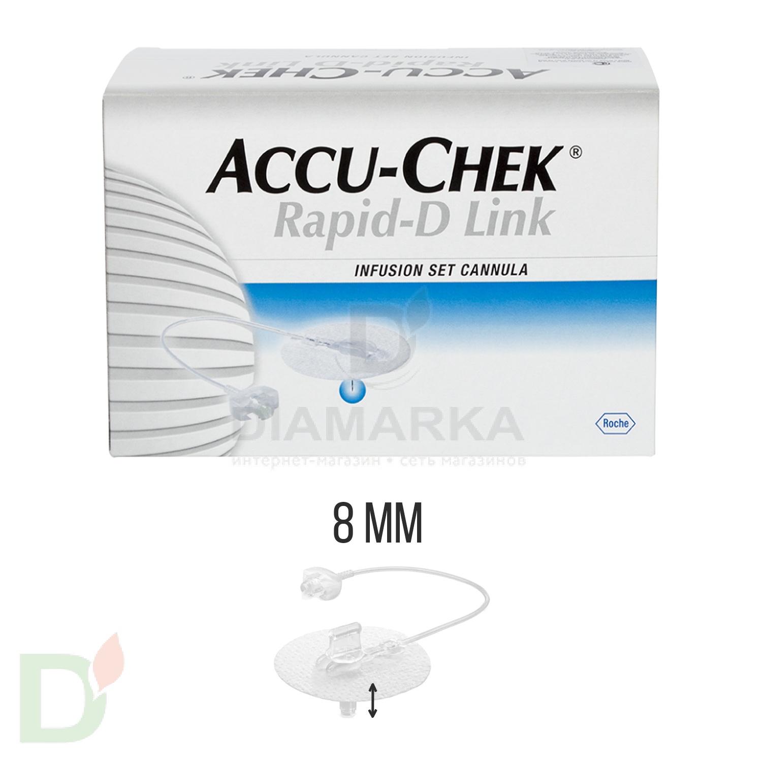 Акку-Чек Репид-Д Линк, игла 8 мм, 1 шт. в Минске