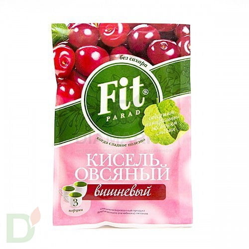 Кисель овсяный Вишня FitParad, 50 г.