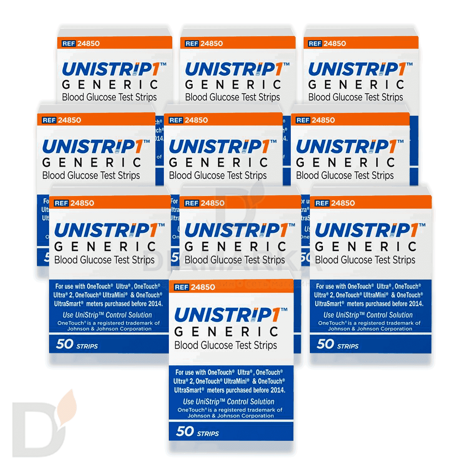 Тест-полоски ЮНИСТРИП №500 (10 пачек №50)