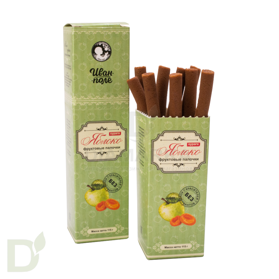 Фруктовые палочки Яблоко-курага (Иван-поле) 115гр.