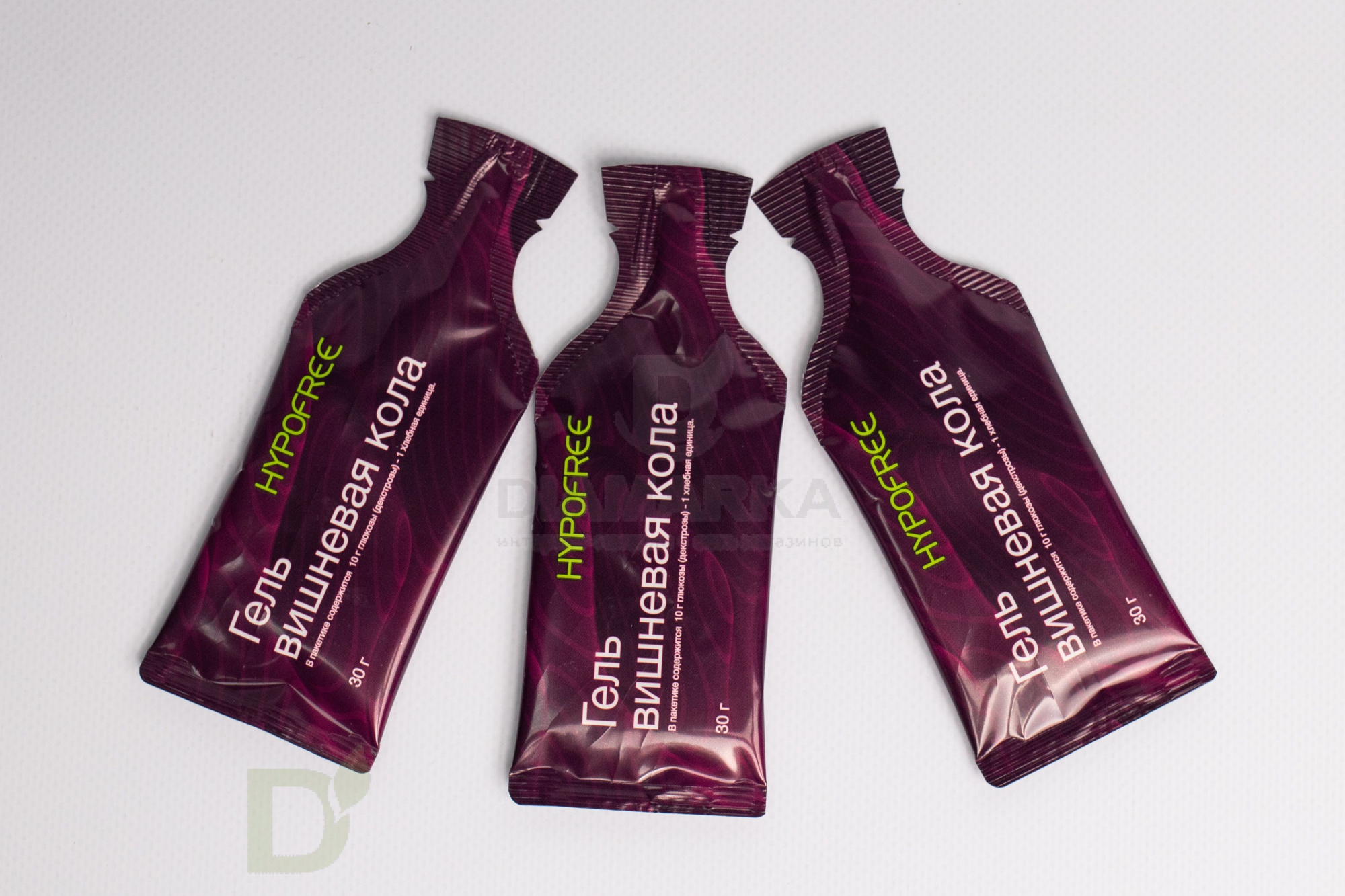 Гель HYPOFREE DIAMARKA 1ХЕ Вишневая Кола, мягкая упаковка, 10 саше по 30мл