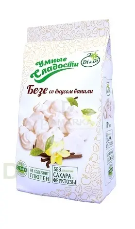 Безе без сахара Умные сладости Ваниль 70гр. в Минске
