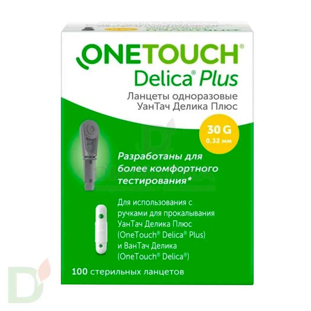 Ланцеты ВанТач Делика ПЛЮС (OneTouch Delica Plus) №100