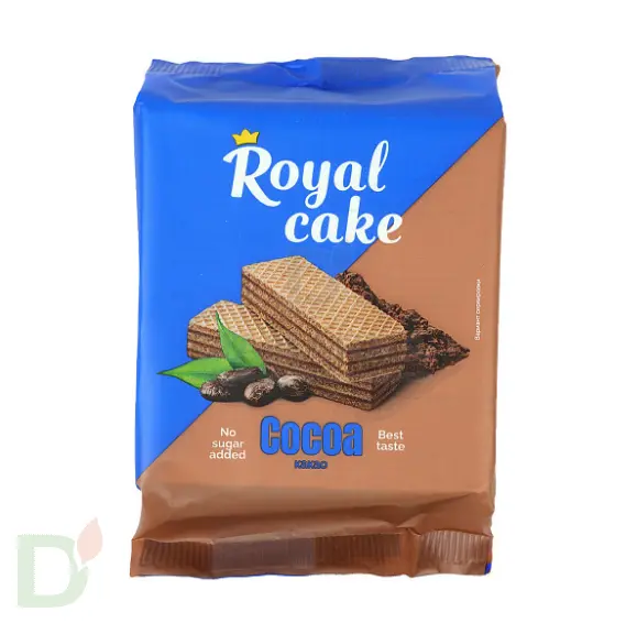 Вафли Royal cake со вкусом «КАКАО» без сахара, 120 г в Минске