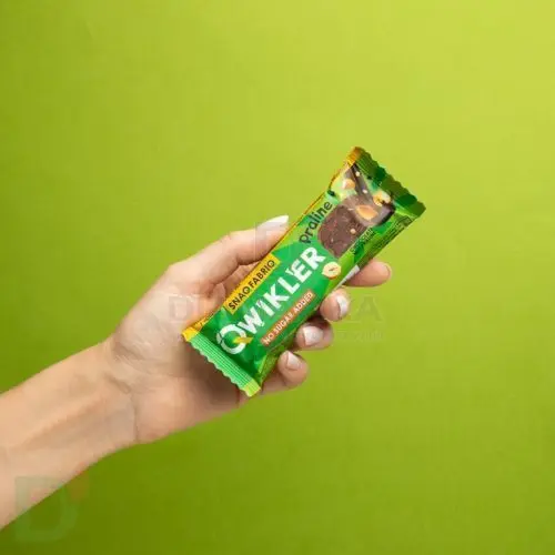 Батончик глазированный Snaq Fabriq QWIKLER Шоколадно-Ореховое пралине, 35 гр