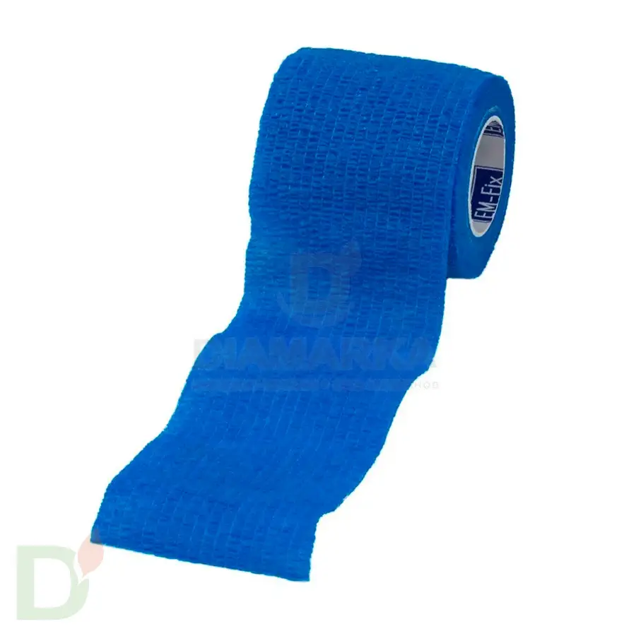 Бинт эластичный когезивный EM-fix krep Синий, 5 см х 4,5 м в Минске